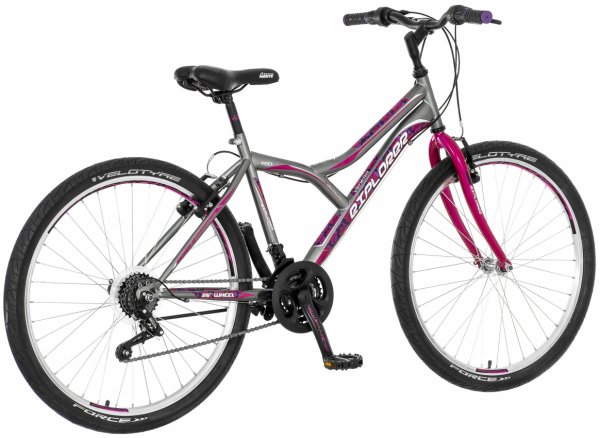 EXPLORER Ženski bicikl SPY264STR Daisy 26''/17'' sivo-roze-ljubičasta