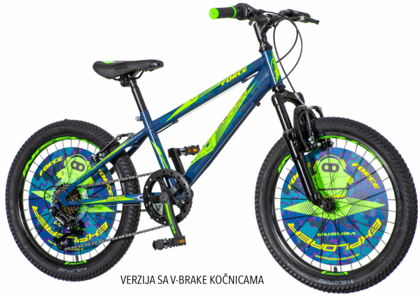 EXPLORER Dečiji bicikl FOR201AM  Rhino 20''/11'' plavo-zeleno-žuti