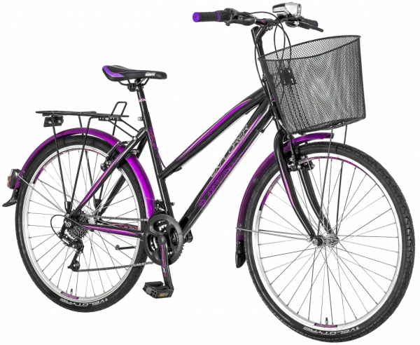 EXPLORER Ženski bicikl LAD265S Elite lady 26''/18'' crno-ljubičasto-roze