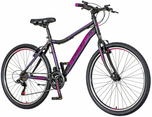 EXPLORER Ženski bicikl NOR263 26''/18'' North crno-ljubičasto-roze