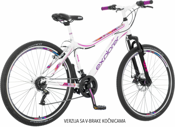 EXPLORER Ženski bicikl CLA264 26''/16'' Classy ladi bela
