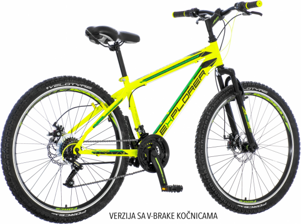 EXPLORER Muški bicikl FOR261AMD1 26''/15'' Force amort. neon-zeleno-crni