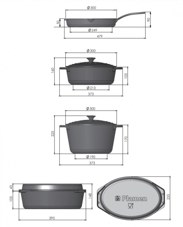 POSUDA SA POKLOPCEM 5,7L PLAMEN