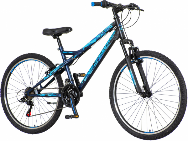 EXPLORER Muški bicikl VOR263AM 26''/16'' Vorter amort. plavo-crni