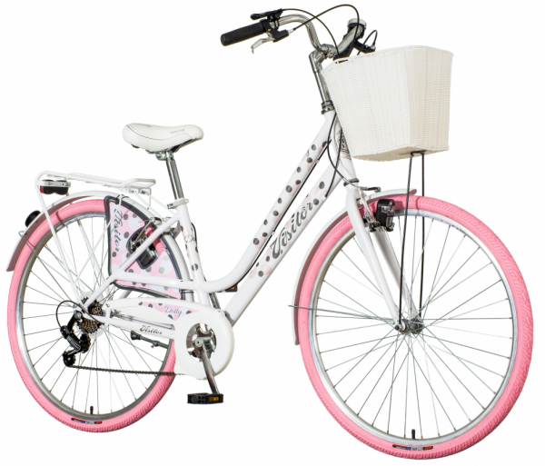 VISITOR Ženski bicikl FAS2830S6 28''/17'' Dotty belo-roze