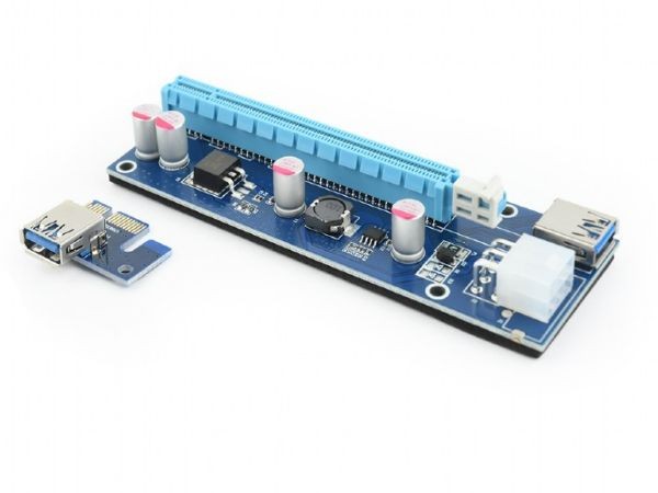 GEMBIRD RC-PCIEX-03  PCI-Express riser add-on card, PCI-ex 6-pin power connector