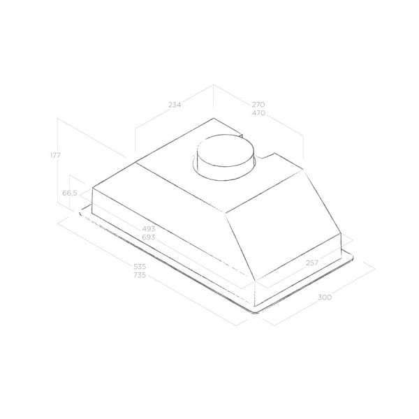 ELICA Aspirator  ERA C BLA72