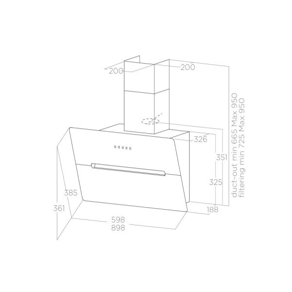 ELICA Aspirator WISE WHA60