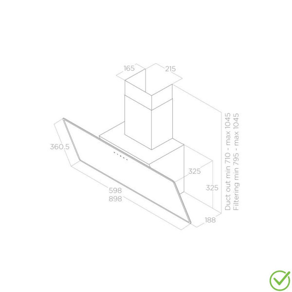 ELICA Aspirator SHIRE WHA60