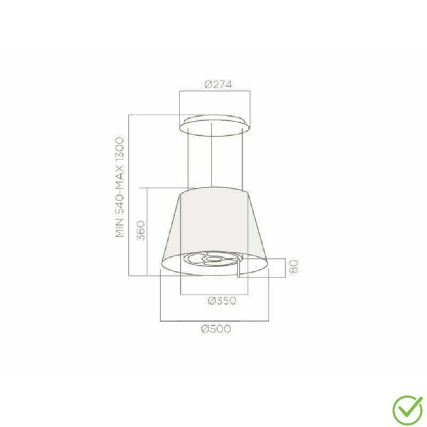 ELICA Aspirator PLATINUM IXF 51