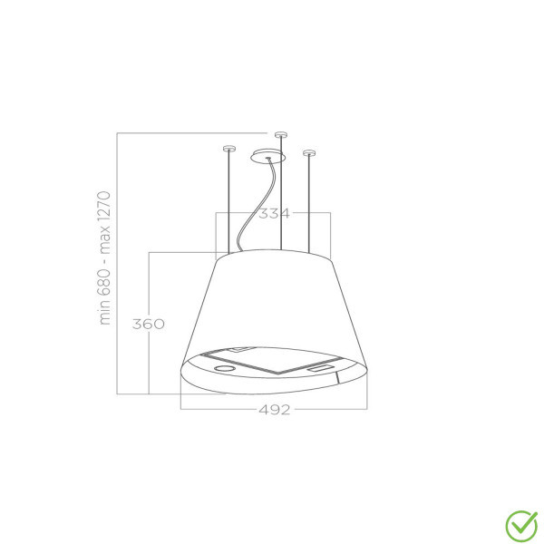 ELICA Aspirator JUNO URBAN CAST IRON F 50