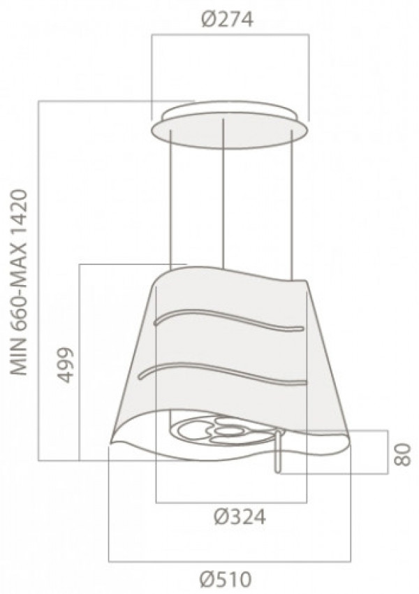 ELICA Aspirator WAVE IXF51