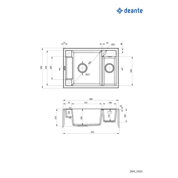 Deante sudopera magnetic ZRM  N503