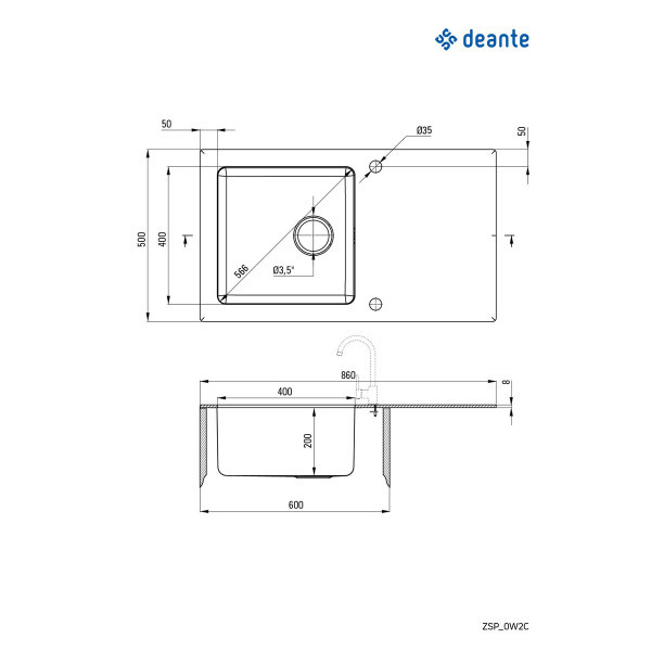 Deante sudopera Pallas 86WH0