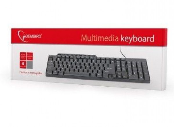 GEMBIRD KB-UM-104  Multimedijalna tastatura US layout black USB(306)