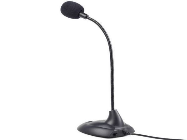 GEMBIRD MIC-205  Desktop mikrofon, savitljivo telo, black, 3.5mm