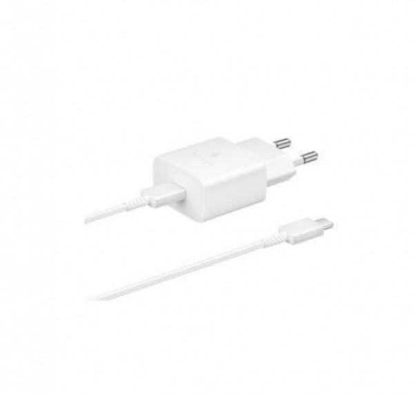 PUNJAC ZA MOBILNI 15W TYPE C + KABL TYPE C BELA SAMSUNG