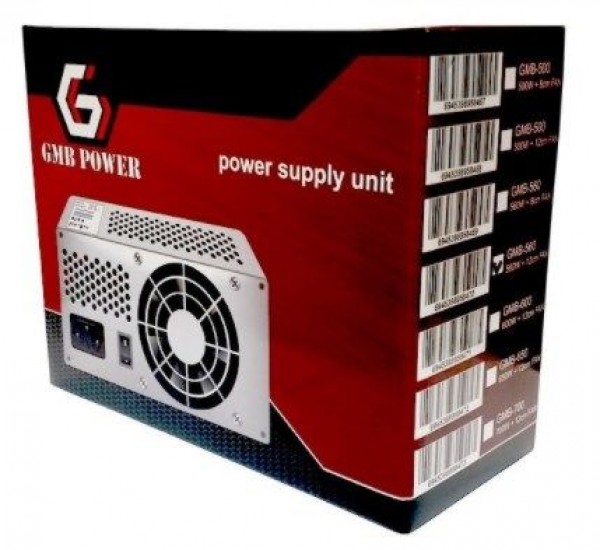 GEMBIRD GMB-560-12 napajanje 560W 12cm ventilator, 20+4pin, 2xSATA 2xIDE 4-p. sa kutijom (36ky)(900)