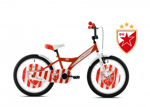 CAPRIOLO Dečiji bicikl BMX 20''HT Crvena zvezda (920153-20)