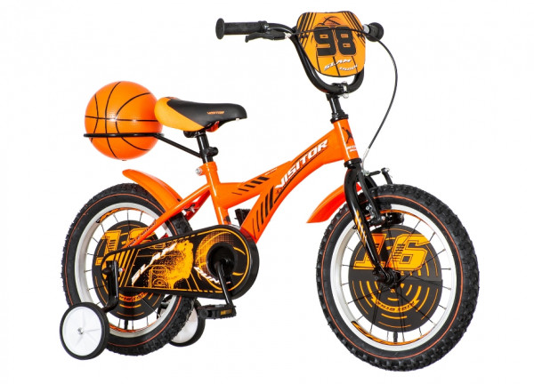 VISITOR Dečiji bicikl BAS161 Basket 16'' Oranž