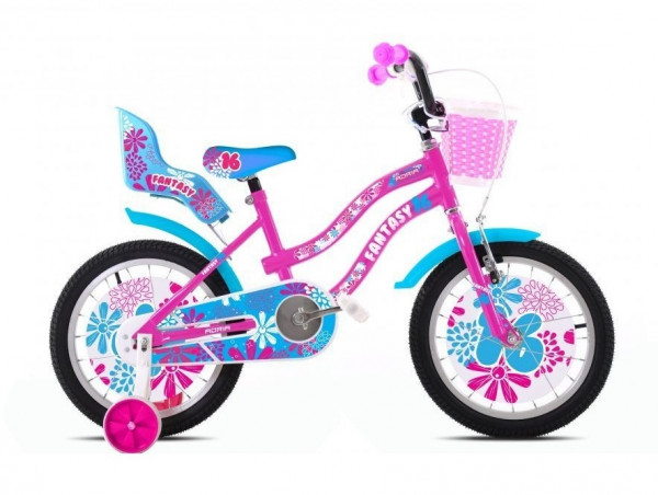YI MING TECH Dečiji bicikl Adria fantasy 16''HT pink-plavo (TR920125-16)