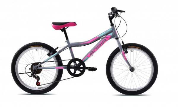 CAPRIOLO Dečiji bicikl Adria stinger 20''/6HT sivo-pink 11'' (921166-11)