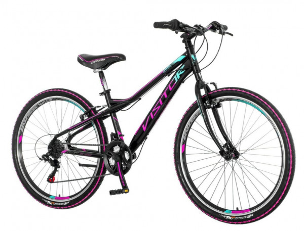 VISITOR Ženski bicikl AUR263 26''/14'' Aurora crno-roze-tirkiz