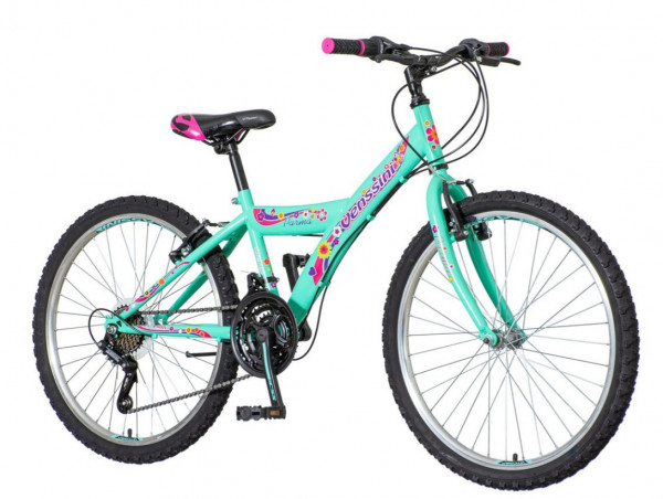 VENSSINI Dečiji bicikl PAM247 24''/13 Parma tirkiz-roze