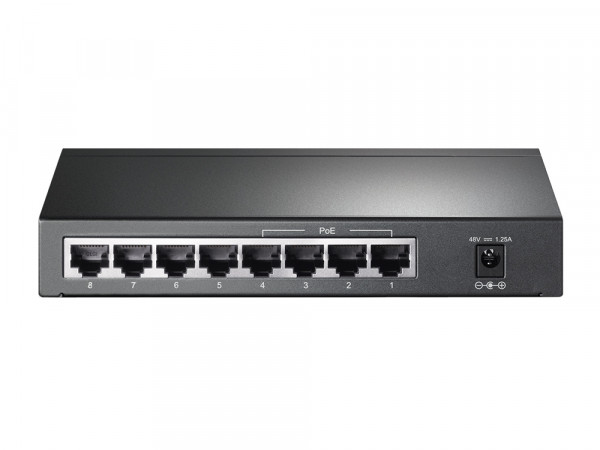 Tp Link PoE svič 8-port Gigabit 101001000Mbs, 4 PoE porta 802.3af do 53W,