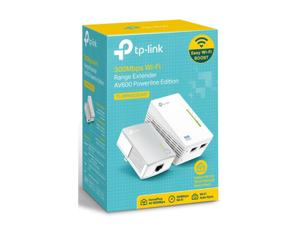 TP-LINK AV600 Powerline Eth. adapter,300Mbps600Mbps,HomePlug AV,Plug and Play(TL-WPA4220&TL-PA4010)