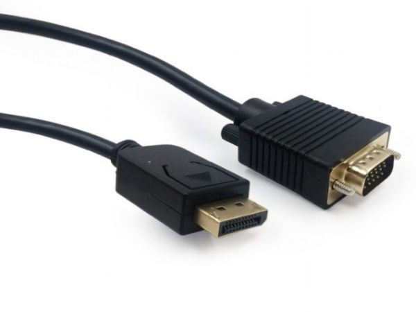 GEMBIRD CCP-DPM-VGAM-6  DisplayPort to VGA adapter cable, black, 1.8 m