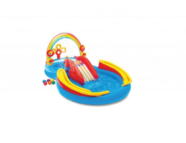 INTEX Dečji bazen 2.97 x 1.93 x 1.35m Rainbow Ring Play Center