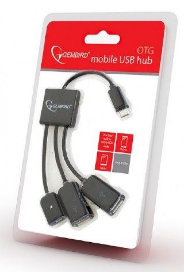 GEMBIRD UHB-OTG-02  OTG HUB 2xUSB na microUSB