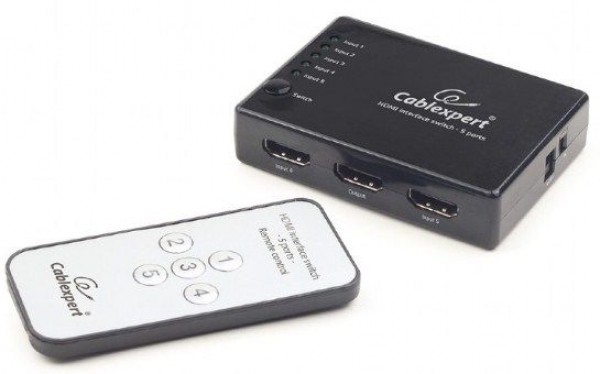 GEMBIRD DSW-HDMI-53  HDMI interface SWITCH, 5ports, remote