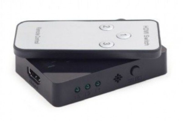 GEMBIRD DSW-HDMI-34  HDMI interface SWITCH, 3 ports, remote