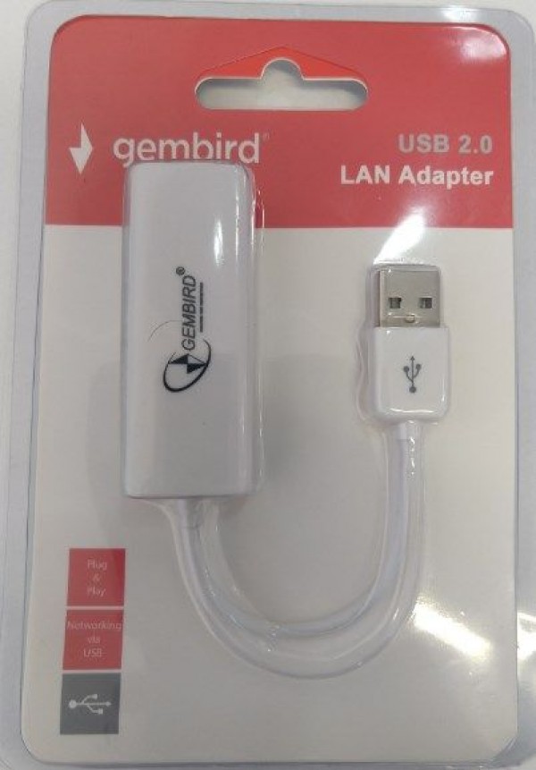 GEMBIRD NIC-U6  USB 2.0 to Fast Ethernet LAN adapter 10 100 white ( mrezna kartica) (415)