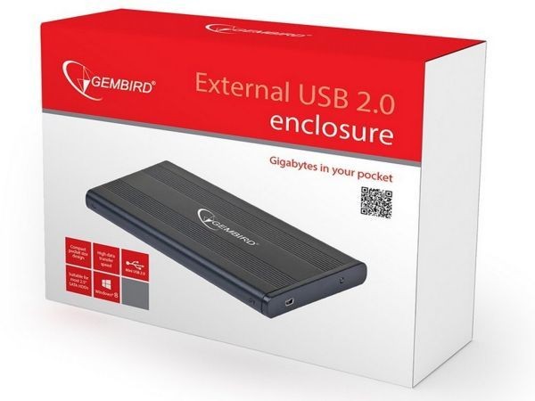GEMBIRD EE2-U2S-5  USB 2.0 Externo kuciste za 2.5\'' SATA hard diskove