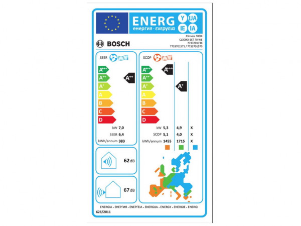 BOSCH Klima uređaj Climate 3000i BAC3I-2432IA