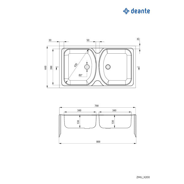 Deante sudopera Techno 79IXD2