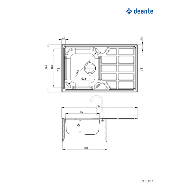 Deante sudopera Soul 78IXDO ZEO 3113