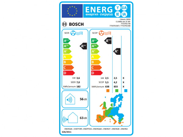 BOSCH Klima uređaj Climate 3000i BAC3i-1232IA