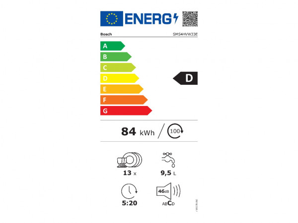 BOSCH Mašina za pranje sudova SMS4HVW33E