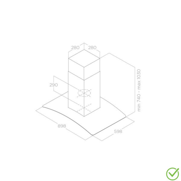 Aspirator REEF A ISLAND IXA90x60