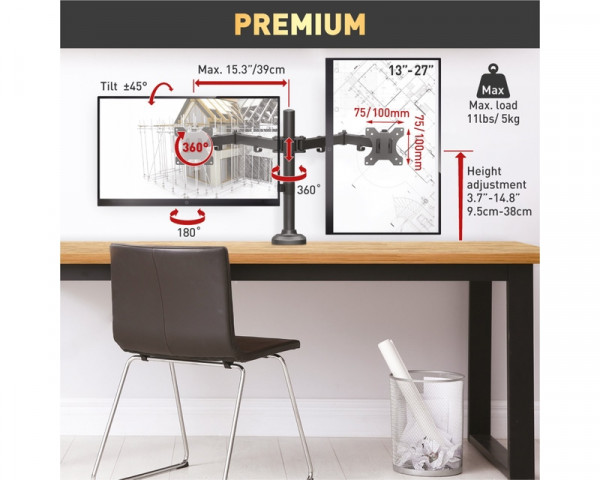 BARKAN M142T stoni nosač za monitore 13''-27''