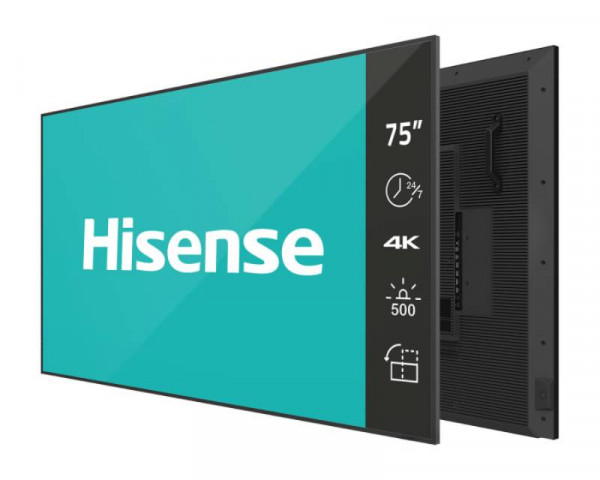 HISENSE 75 inča 75DM66D 4K UHD 500 nita Digital Signage Display - 247 Operation 