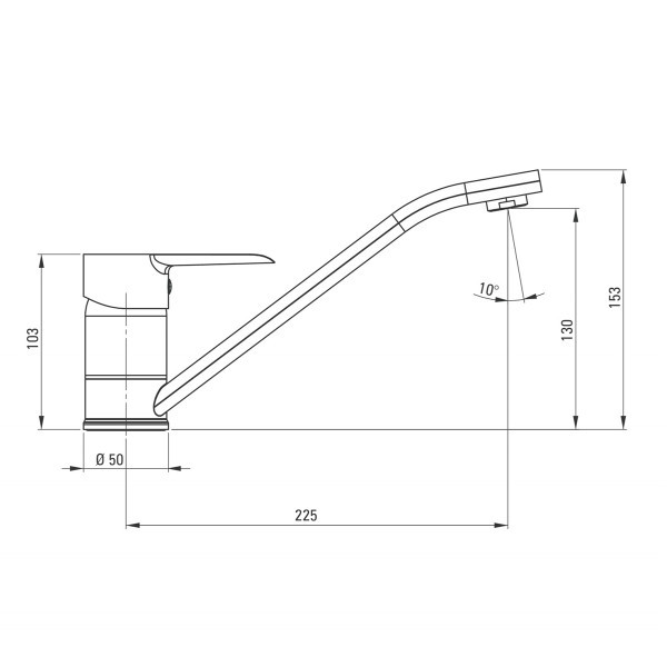 Deante slavina Corio IX BFC 060M