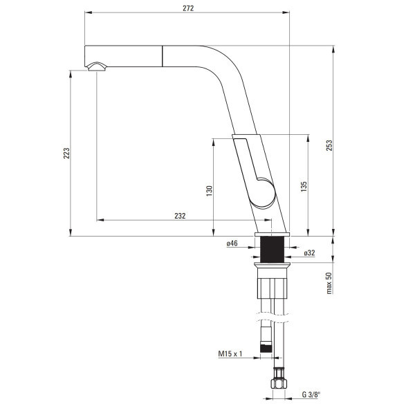 Deante slavina Silia GDT BQS Z73M