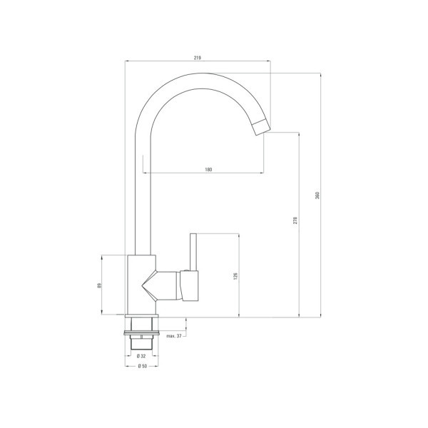 Deante Slavina NEO CH
