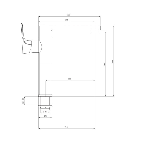Deante Slavina Gardenia CHBL2