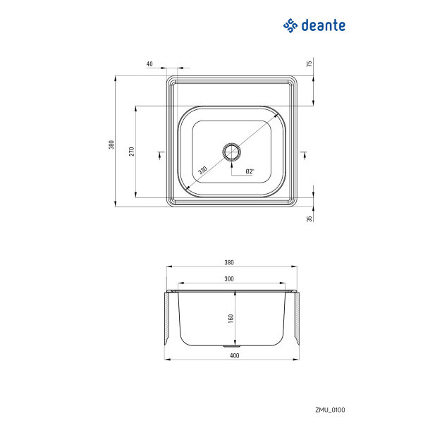 Deante sudopera Techno 38IX